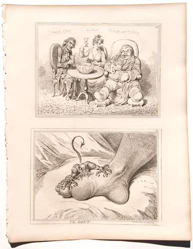 gillray original engravingsPunch Cures the Gout, The Cholic, and The Tisick

The Gout